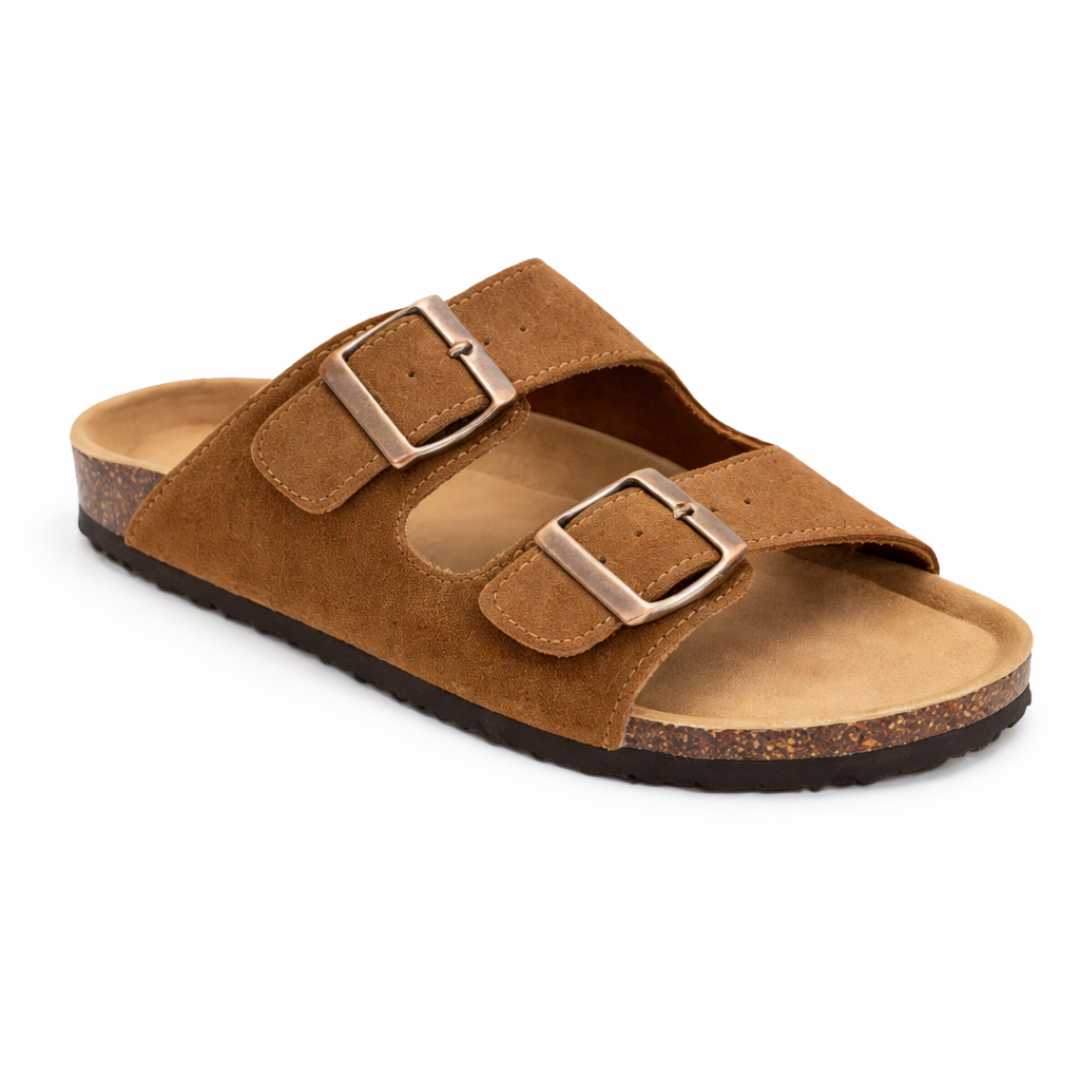 Tan Suede Sandal