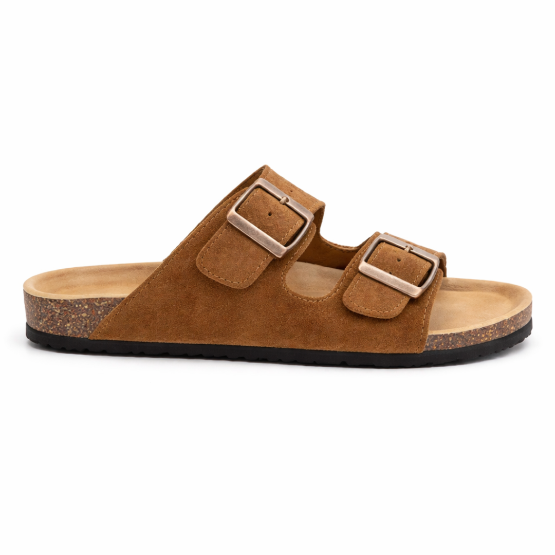 Tan Suede Sandal