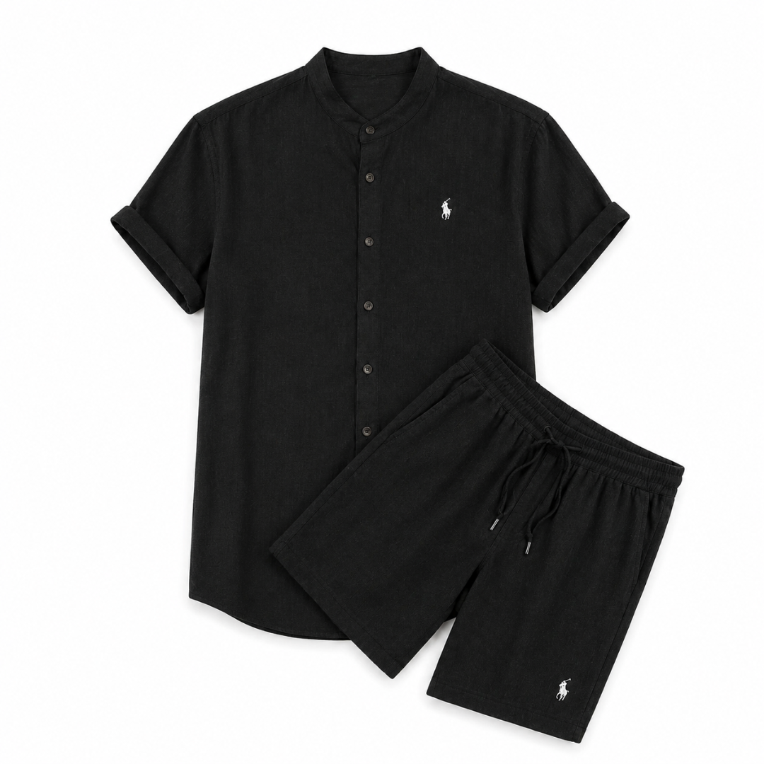 [HEMD KAUFEN, SHORTS GRATIS DAZU] Leinen-Set für Herren