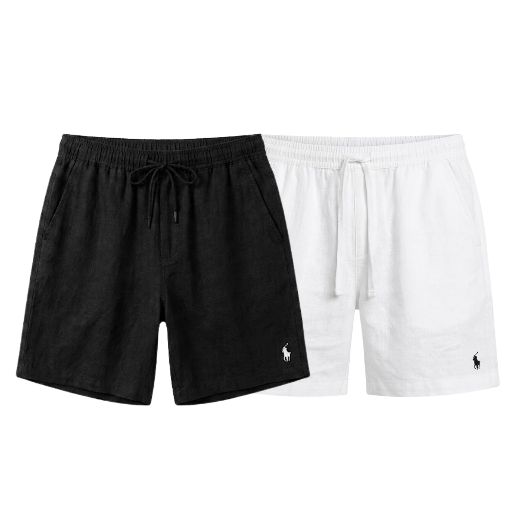 2er-Set Leinen Shorts