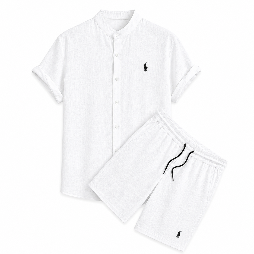 [HEMD KAUFEN, SHORTS GRATIS DAZU] Leinen-Set für Herren