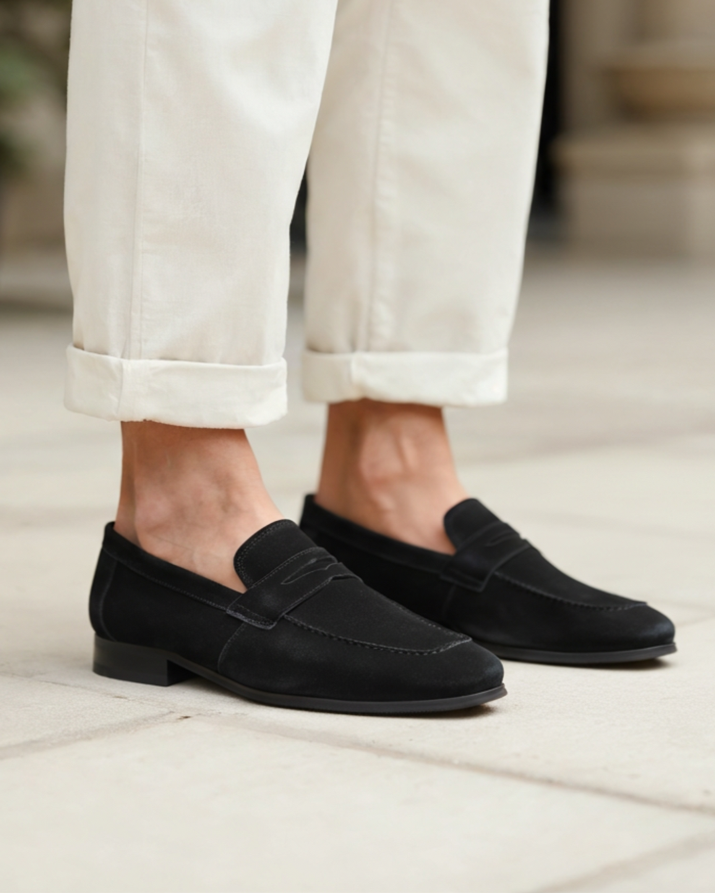 Floowa Wildleder Penny-Loafer