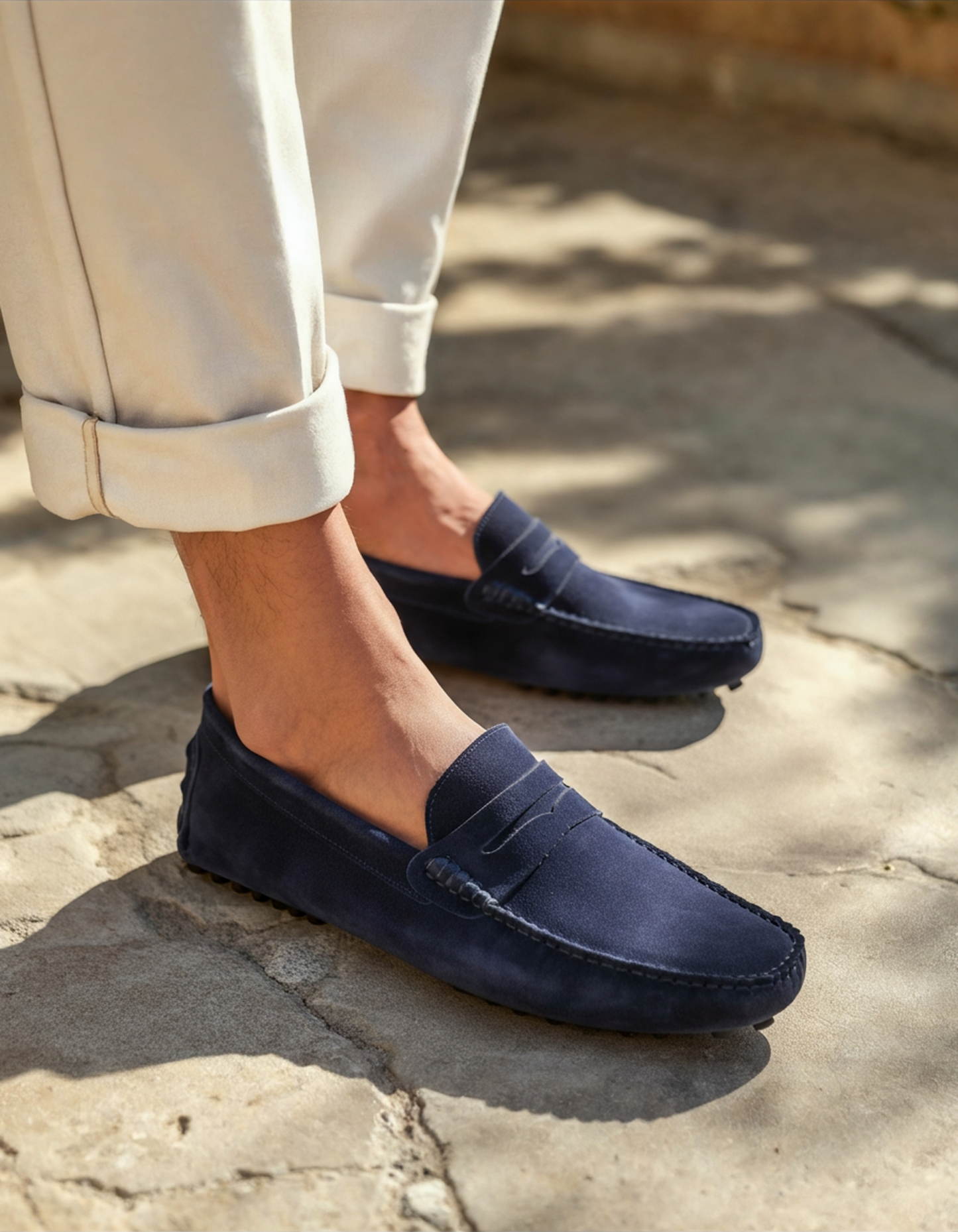 Wildleder Fahrer-Loafer